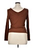 Jessica Simpson Brown Long Sleeve Top Size XL - photo 2