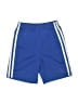Adidas 100% Polyester Stripes Blue Athletic Shorts Size 6 - photo 1