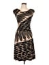 En Focus Studio Animal Print Brown Cocktail Dress Size 4 - photo 1