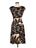 En Focus Studio Animal Print Brown Cocktail Dress Size 4 - photo 2