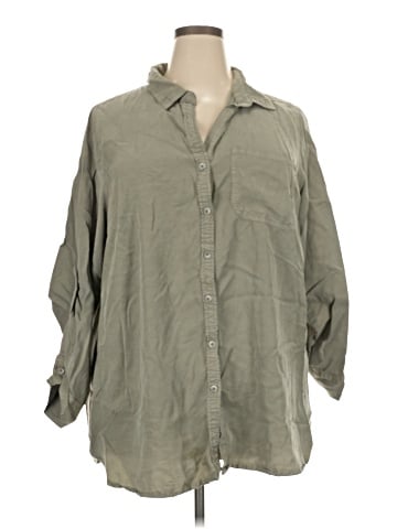 Velvet Heart 3/4 Sleeve Button-Down Shirt (view 1)