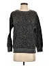 Splendid Animal Print Gray Pullover Sweater Size XS - photo 1