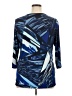 Avenue 100% Polyester Blue 3/4 Sleeve Top Size 14 Plus - photo 2
