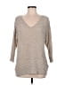August Silk Tan Pullover Sweater Size M - photo 1