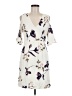 Leith 100% Polyester Print Ivory Casual Dress Size M - photo 1
