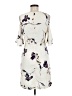 Leith 100% Polyester Print Ivory Casual Dress Size M - photo 2