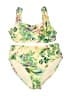 Kona Sol Floral Ivory Two Piece Swimsuit Size S - photo 1