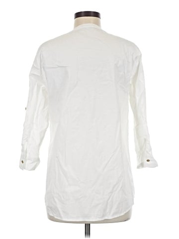 Harve Benard 3/4 Sleeve Button-Down Shirt (view 2)