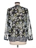 J.Jill 100% Polyester Gray Long Sleeve Blouse Size Med Petite - photo 2