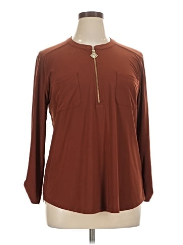Anne Klein Long Sleeve Blouse (view 1)