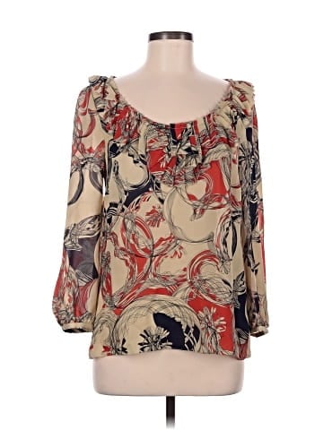 Leifsdottir 3/4 Sleeve Silk Top (view 1)