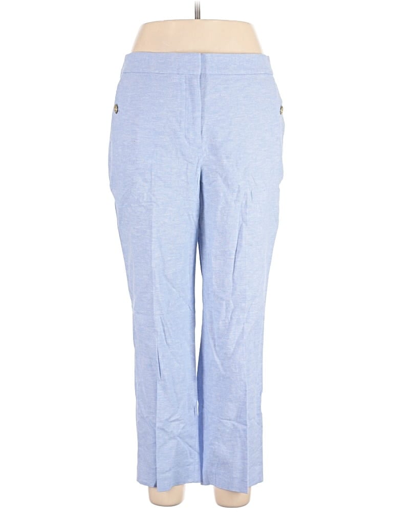 J.crew Factory Store Linen Pants In Blue