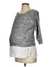 Seraphine Gray 3/4 Sleeve T-Shirt Size Sm Maternity - photo 1