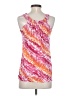 Vanity 100% Polyester Pink Sleeveless Blouse Size S - photo 2