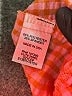 Originality Checkered-gingham Orange Cocktail Dress Size XL - photo 8