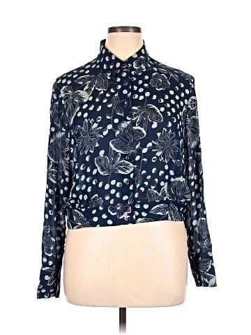 Saks Fifth Avenue 3/4 Sleeve Silk Top (view 1)