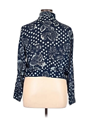 Saks Fifth Avenue 3/4 Sleeve Silk Top (view 2)