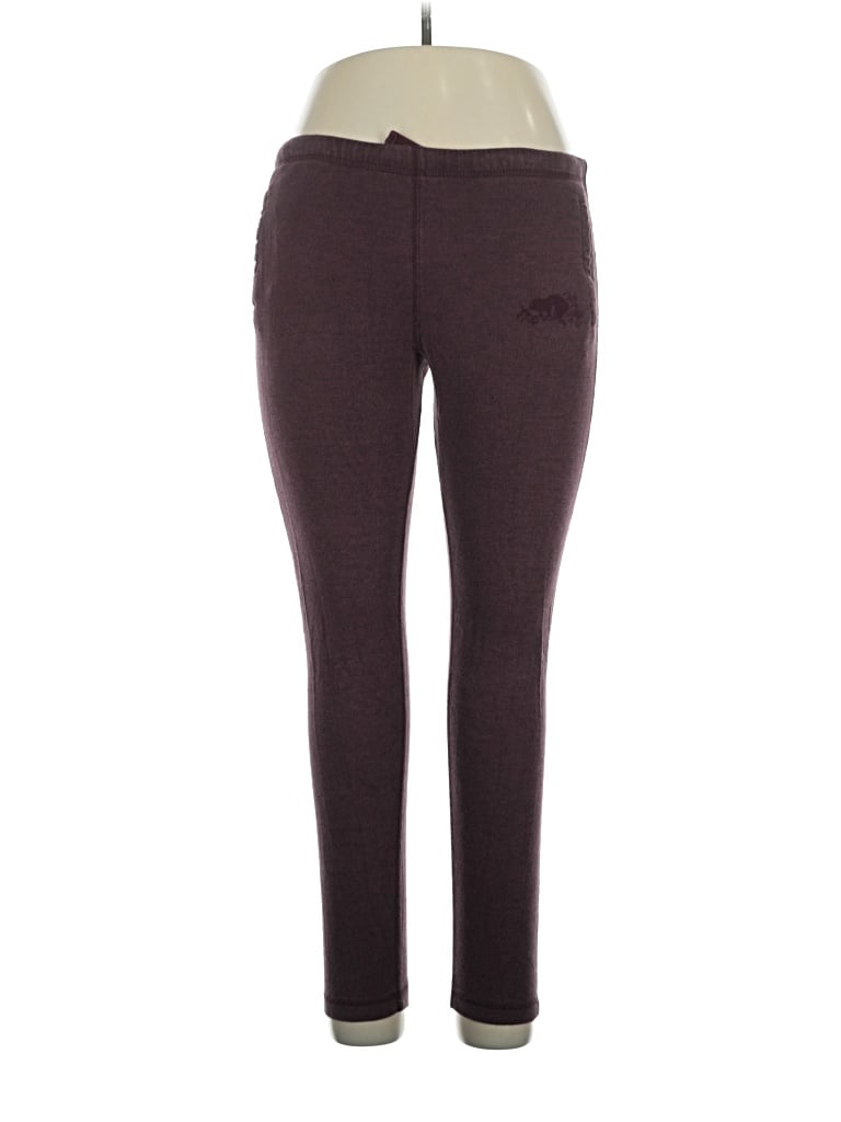 Pre-owned Roots Active Pants In Burgundy