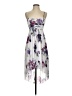 Ruby Rox 100% Polyester Floral Gray Cocktail Dress Size S - photo 1