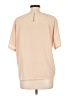 Impressions 100% Polyester Tan Short Sleeve Blouse Size L - photo 2