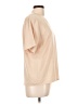 Impressions 100% Polyester Tan Short Sleeve Blouse Size L - photo 4