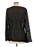 Apostrophe 100% Polyester Black Long Sleeve Blouse Size 10 - photo 2
