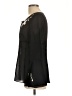 Apostrophe 100% Polyester Black Long Sleeve Blouse Size 10 - photo 5