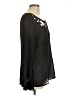 Apostrophe 100% Polyester Black Long Sleeve Blouse Size 10 - photo 4