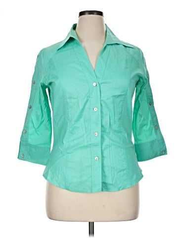 Farinaz Taghavi 3/4 Sleeve Button-Down Shirt (view 1)