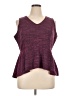 Elle Burgundy Sleeveless Top Size XL - photo 1