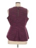 Elle Burgundy Sleeveless Top Size XL - photo 2
