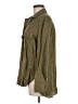 Theory Solid Green Long Sleeve Button-Down Shirt Size M - photo 5