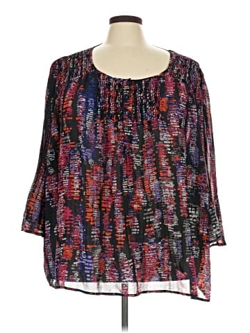 Fashion Bug 3/4 Sleeve Blouse (view 1)