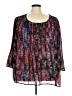 Fashion Bug 100% Polyester Black 3/4 Sleeve Blouse Size 4X - photo 1