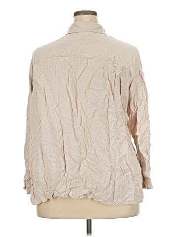 Zara 3/4 Sleeve Button-Down Shirt (view 2)