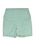 Yogalicious Solid Green Athletic Shorts Size M - photo 1