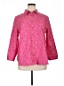 Chico's Polka Dots Pink 3/4 Sleeve Button-Down Shirt Size XL (3) - photo 1