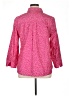 Chico's Polka Dots Pink 3/4 Sleeve Button-Down Shirt Size XL (3) - photo 2