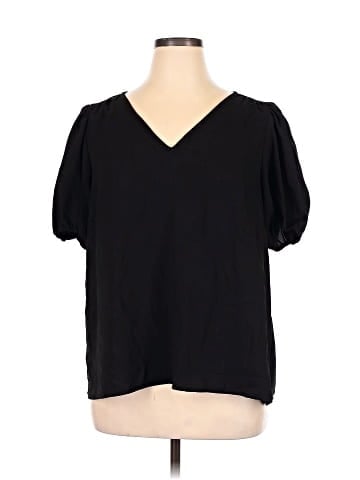 LC Lauren Conrad Short Sleeve Blouse (view 1)