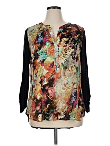 One World 3/4 Sleeve Blouse (view 1)