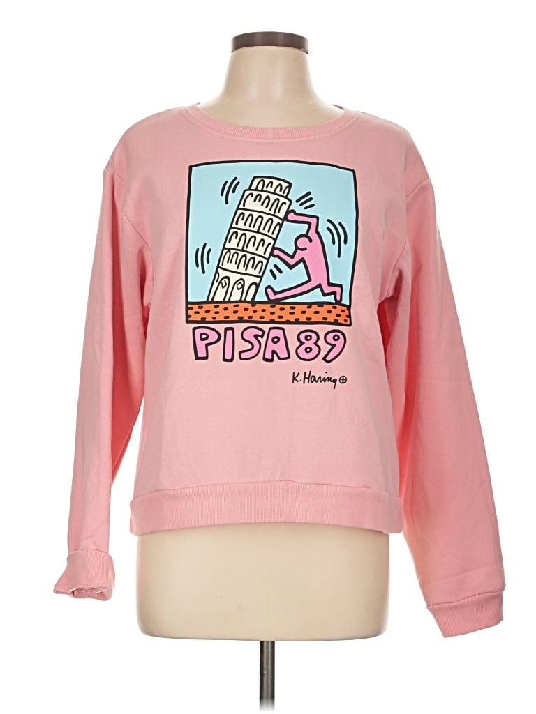Pre-owned Keith Haring Sweatshirt In Pink