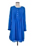 Daniel Rainn 100% Polyester Solid Blue Casual Dress Size M - photo 1