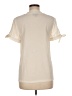 ModCloth 100% Polyester Ivory Short Sleeve Top Size M - photo 2