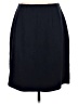 L.L.Bean Solid Black Casual Skirt Size L - photo 2