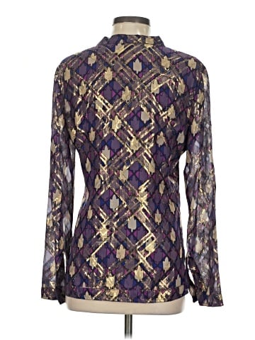 Tory Burch Long Sleeve Silk Top (view 2)