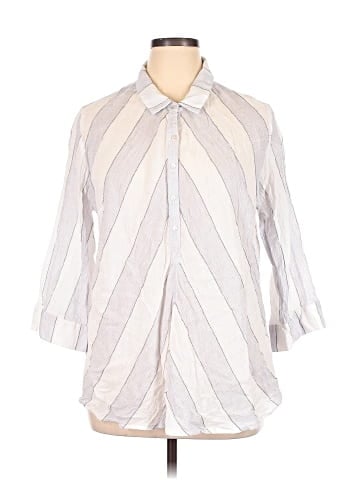 Soft Surroundings 3/4 Sleeve Button-Down Shirt (view 1)