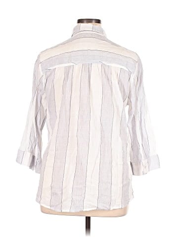 Soft Surroundings 3/4 Sleeve Button-Down Shirt (view 2)