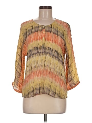 Parker 3/4 Sleeve Silk Top (view 1)