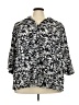 Maggie Barnes Black 3/4 Sleeve Blouse Size 26 - 28 - photo 1