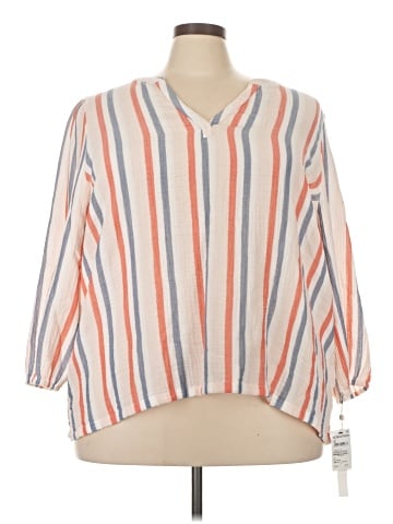 Caslon 3/4 Sleeve Blouse (view 1)